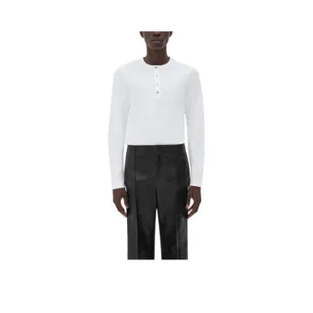 Bottega Veneta FW22 Crew Neck Fitted Long Sleeved Knitwear Men's White
