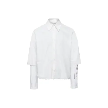 MM6 Maison Margiela Number Printed Layered Shirt