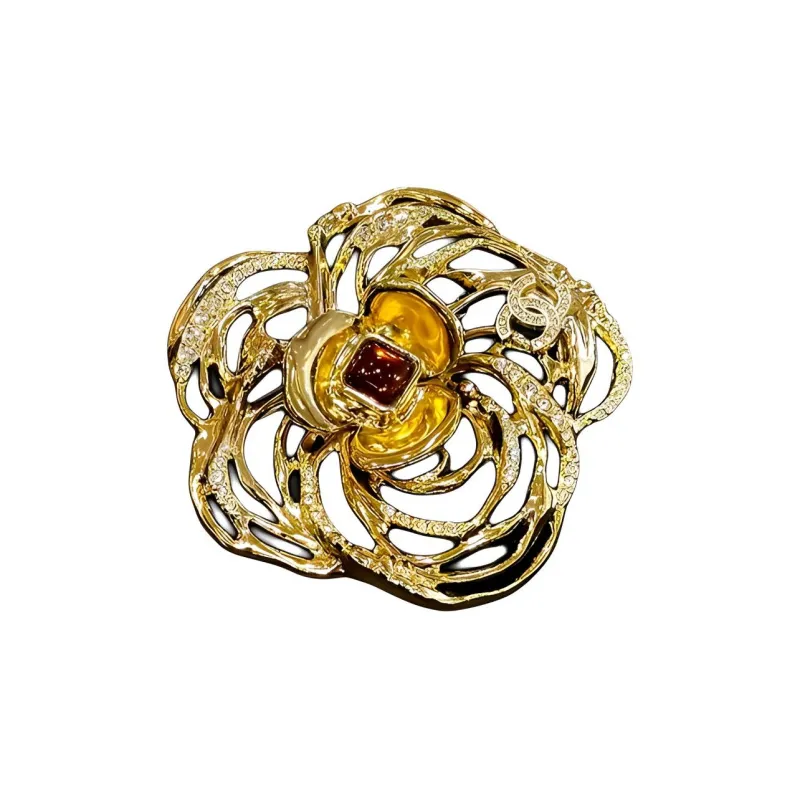 CHANEL 1986 1988 Camellia Brooch-1
