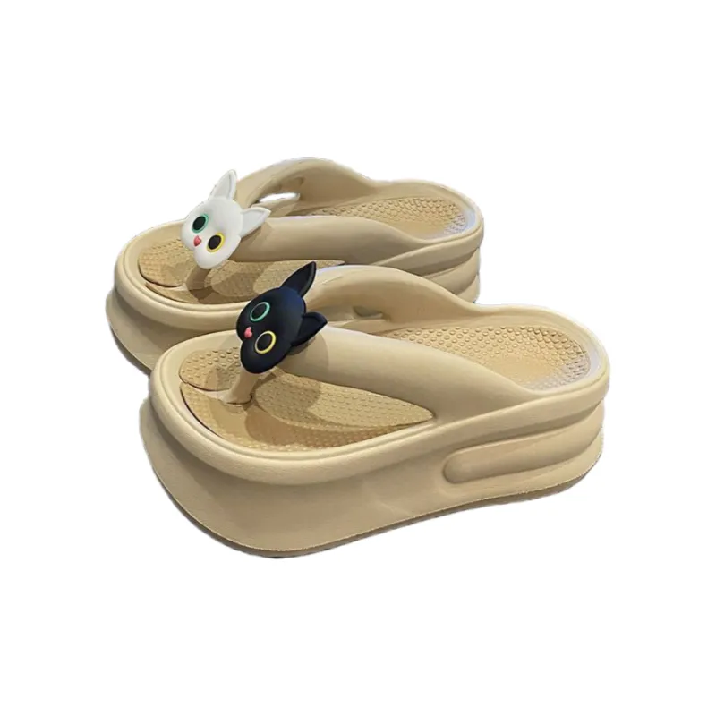 TLIT Flip Flops Cartoon, Slippers, Height Increasing Summer Slip Resistant Platform Good Looking Cute Home-2