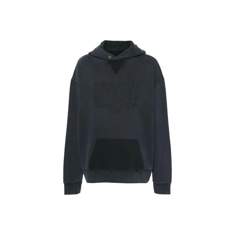 Maison Margiela Logo Embroidered Reverse Hoodie-0