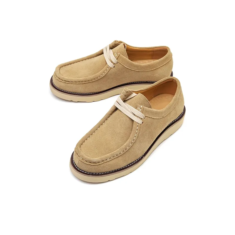 ΛOLUNKΛ Slip Resistant, Abrasion Resistant, Lightweight Low Top Casual Shoes Men's Yellow-7