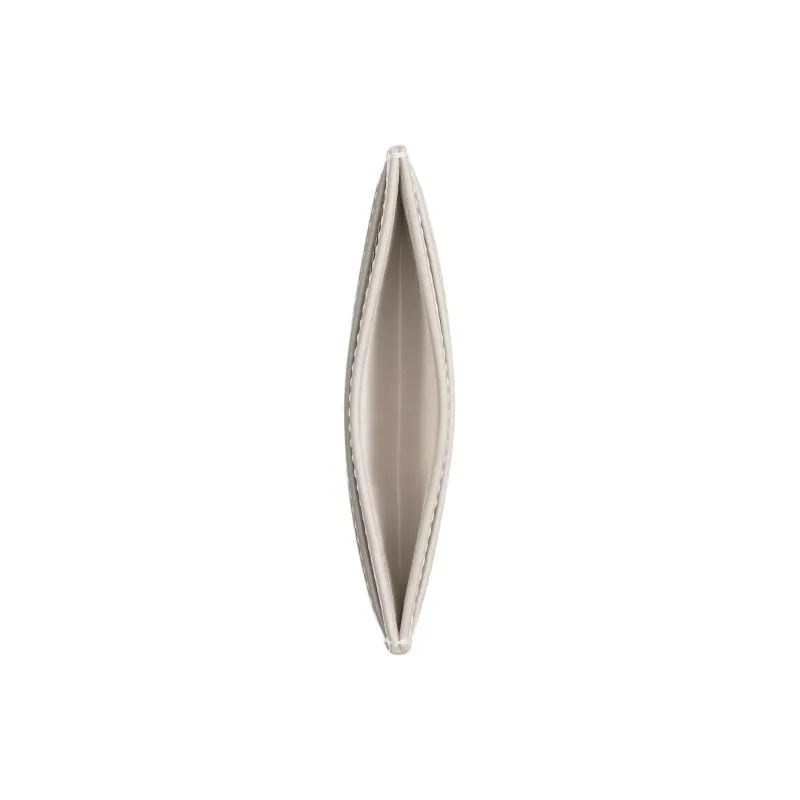COACH Essential Coated Canvas Card Holder Mini Women's Silver & Chalk Multicolor-2