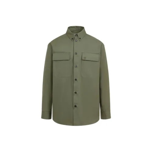 OFF WHITE Logo Embroidered Long Sleeved Shirt