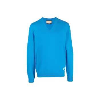 GUCCI V neck Horsebit detail Sweater