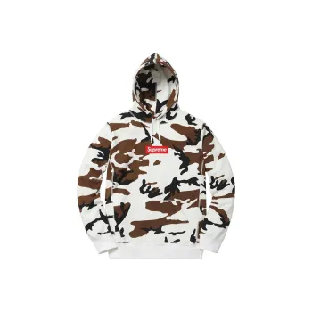 Supreme Rib Logo Zip Up Hoodie