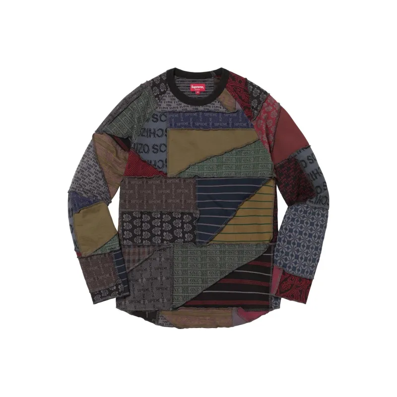 Supreme Patchwork Jacquard L/S Top-3