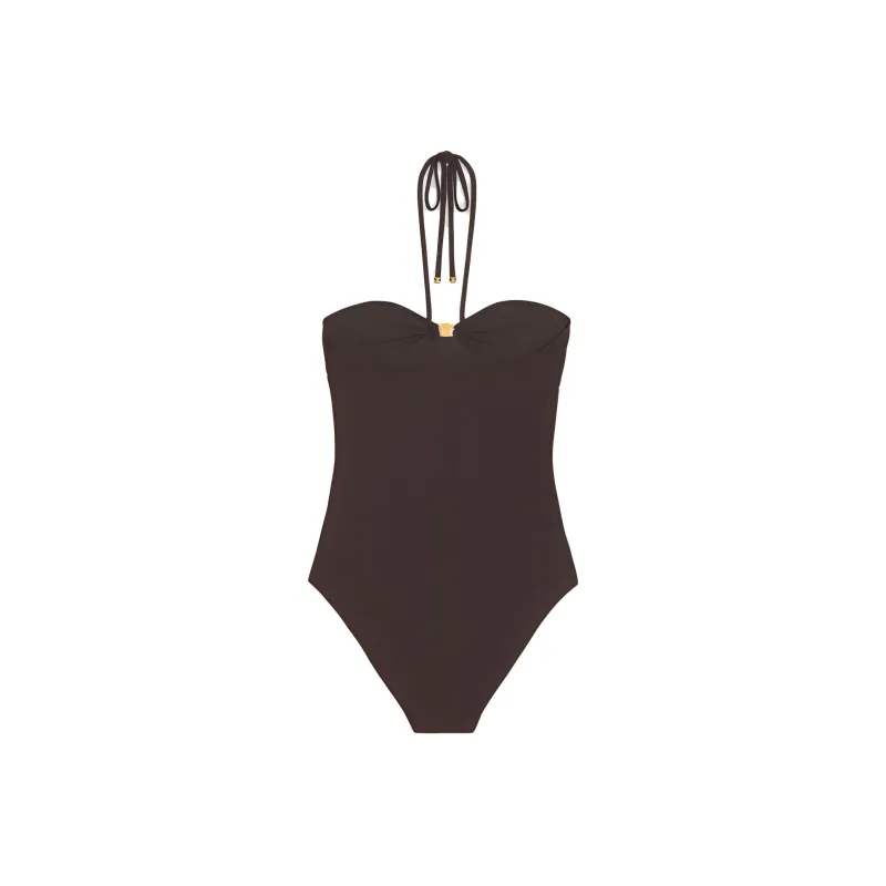 CELINE SS23 One piece Swimsuit Women's Brown-1