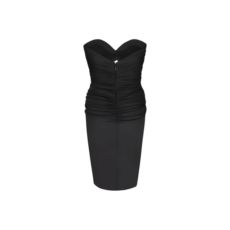 SAINT LAURENT Cut Out Sleeveless Mini Dress-1