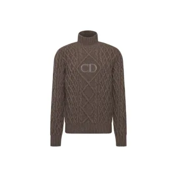 DIOR Cashmere Sweaters Men Brown