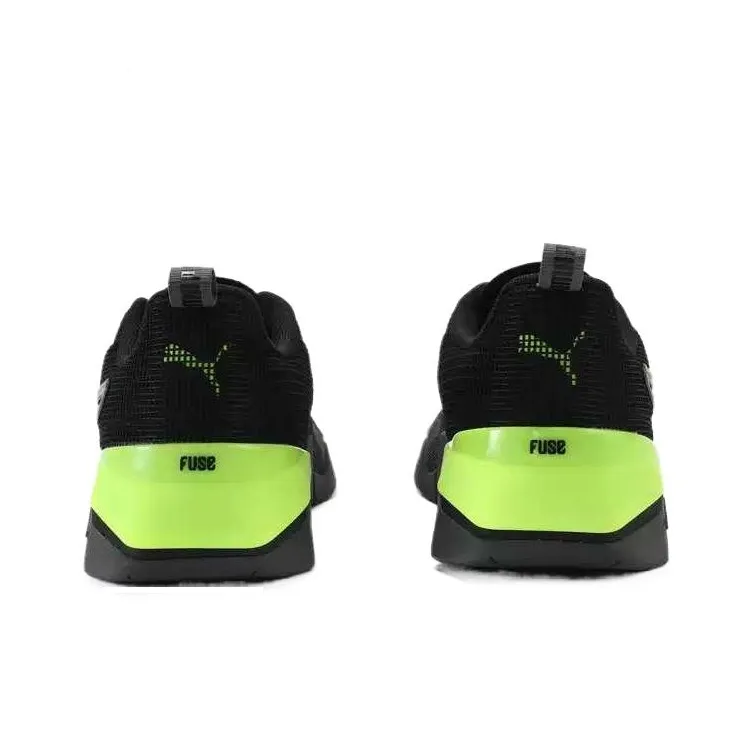 PUMA Fuse 3.0 Cushioning, Slip Resistant, And Abrasion Resistant Low Top Training Shoes Men's Black Yellow-3
