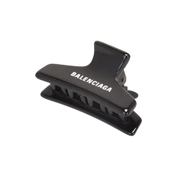 Balenciaga Acetate Hair Clips Women's Black