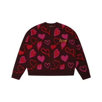 Drew House Scribble Hearts Sweater