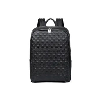 VIHUS Cow Leather Backpack Men's Black