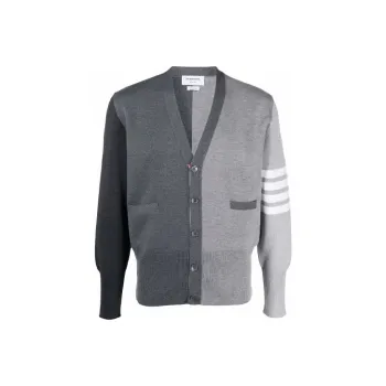 THOM BROWNE 4 bar Wool Cardigan