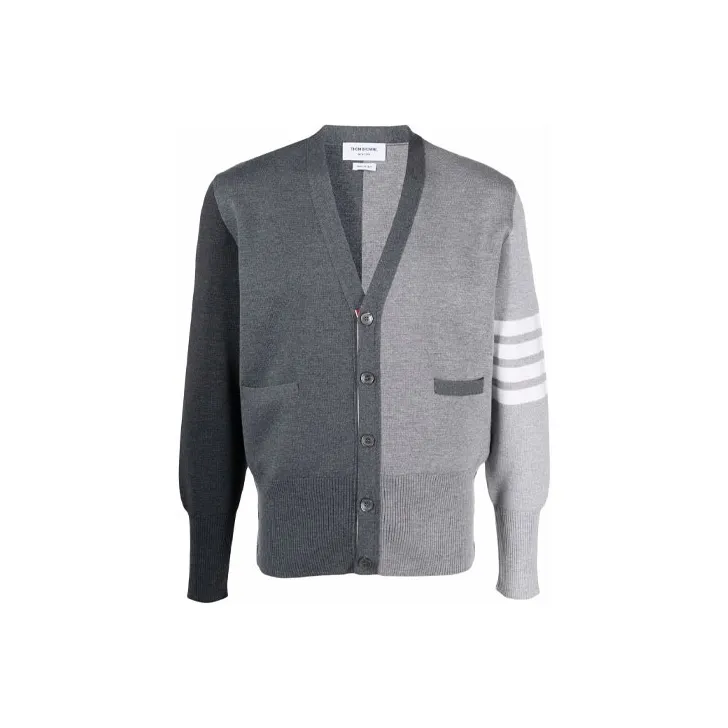 THOM BROWNE 4 bar Wool Cardigan-0