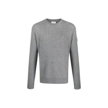 Moncler Sweaters Men Gray