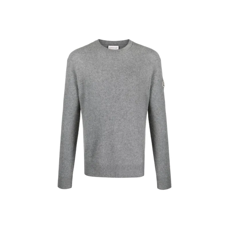 Moncler Sweaters Men Gray-0