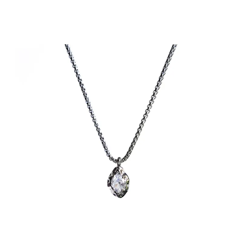 PUENTE Titanium Steel Collarbone Chain Men's-0
