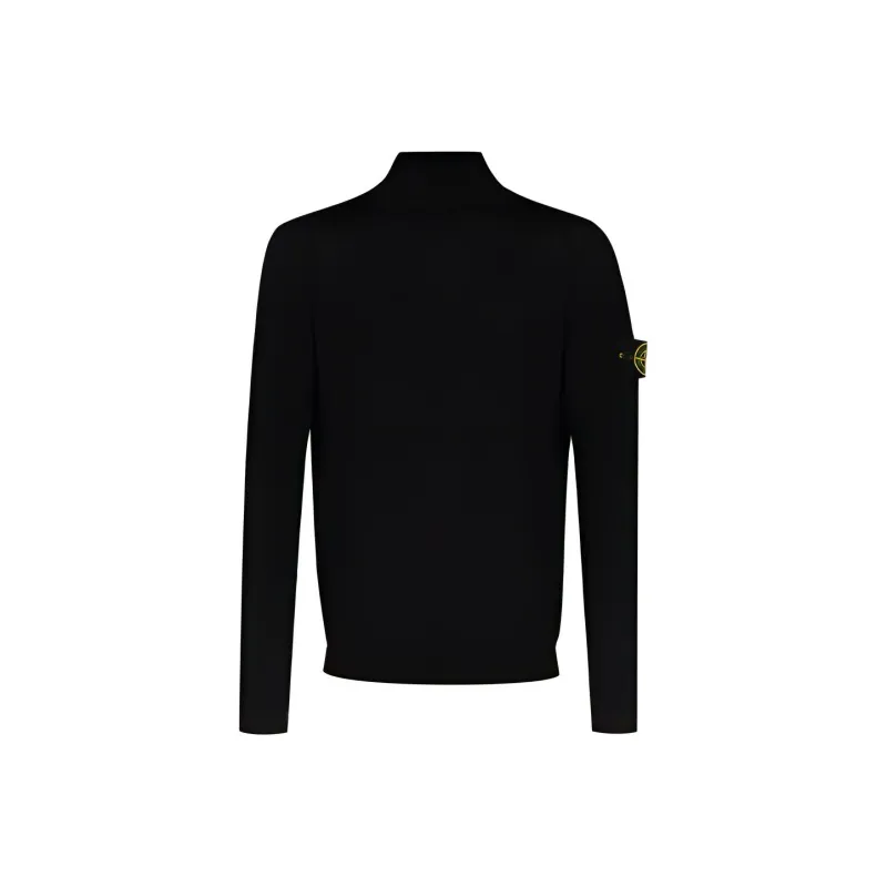 STONE ISLAND FW21 Slim Fit Sweater Men's Black-0