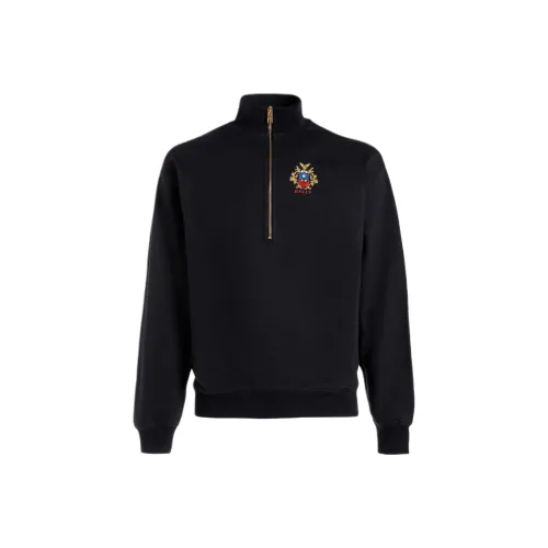 BALLY Logo Padded Half zip Sweatshirt