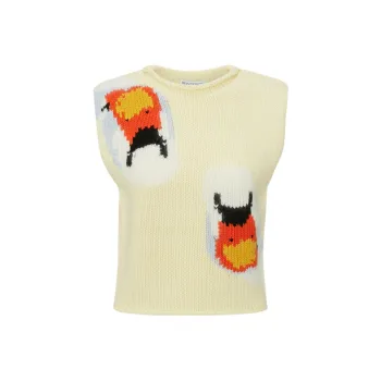 JW Anderson Tank Tops Men Light Yellow