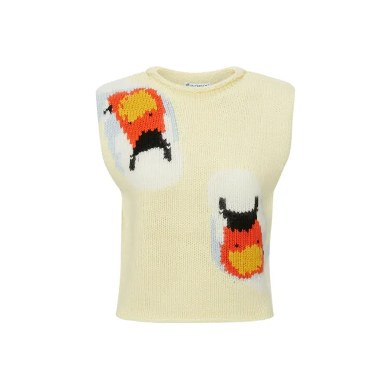 JW Anderson Tank Tops Men Light Yellow-0
