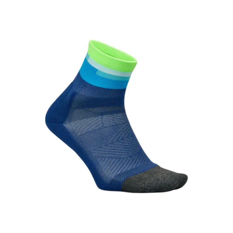FEETURES Mid Calf Socks Men's 1 Pack Blue Green-3