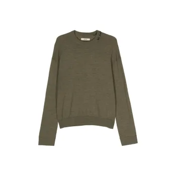Zadig & Voltaire Slogan embroidered Wool Jumper