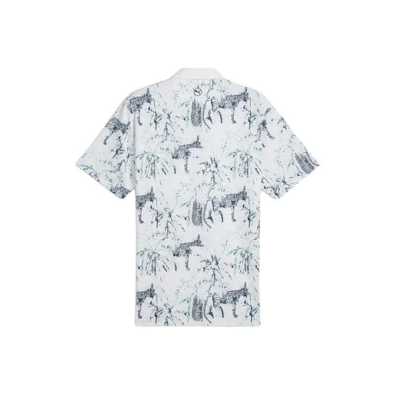 PUMA MATTRSafari Polo Shirt Men's White/Mint Green-1