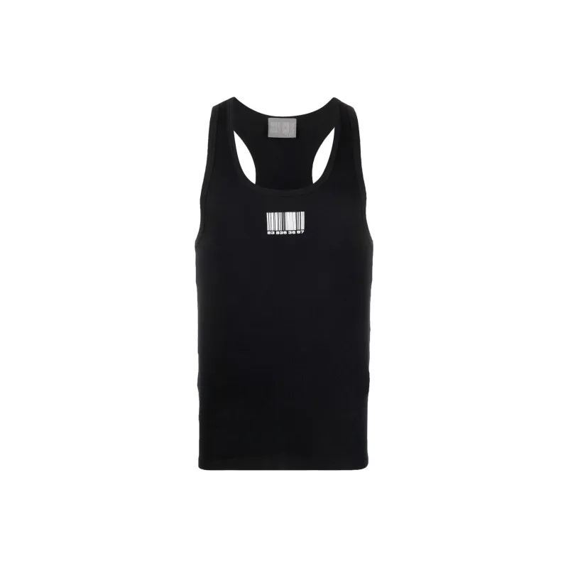 Vetements Tank Tops Unisex Black-0