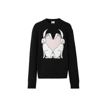 Burberry SS23 The Year Of The Rabbit SS23 Sweater Men's Black