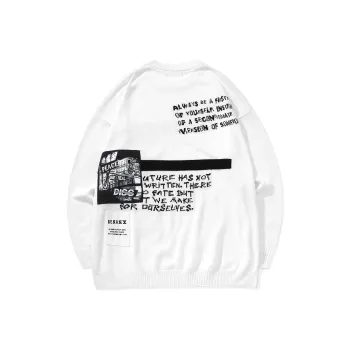 GENANX Sweaters Unisex White