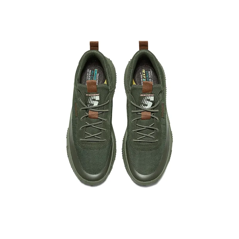 Skechers MENS USA Anti Slip Wear Resistant Low Top Casual Shoes Men's Olive Green-3
