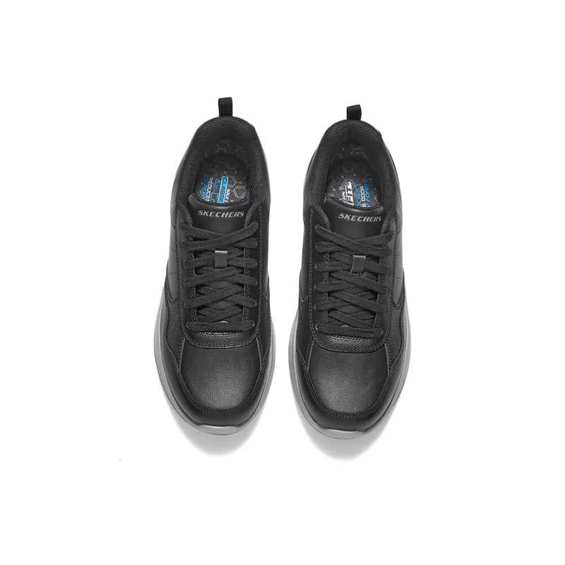Skechers Go Walk Steady Anti-Slip Wear-Resistant Low-Top Skateboard Shoes Men's Black White-3