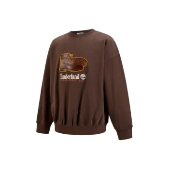 Timberland AF New Box Fit Badge Sweatshirt Unisex Brown