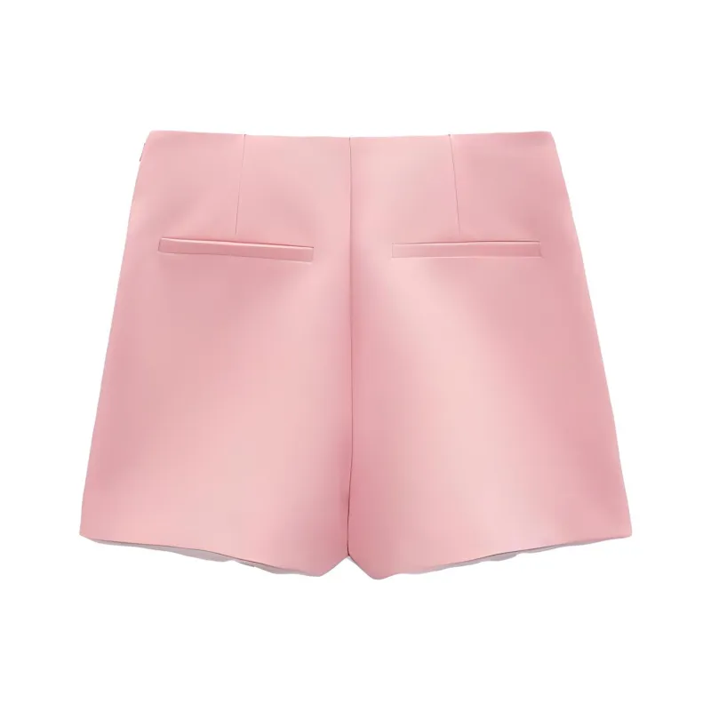 ZARA Casual Short Skirts Women's Light Pink Red-1