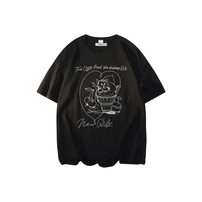 OGEK T Shirt Unisex White Comes With Random Print T Shirt-10