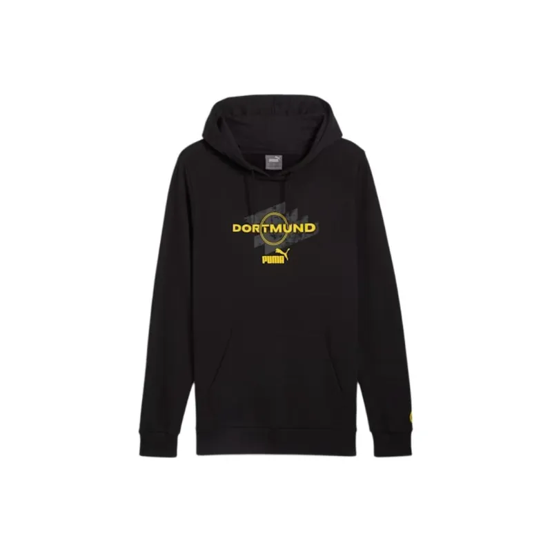 PUMA Borussia Dortmund Hoodie Men Sweatshirt Men's Black-0