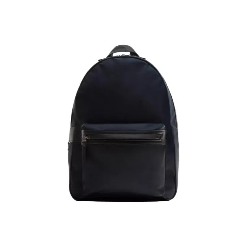ZARA Polyester Backpack Large Size Men's Blue-0