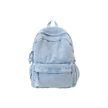 Single Warehouse Denim Backpack Unisex Dark Blue/Gray/Light Blue