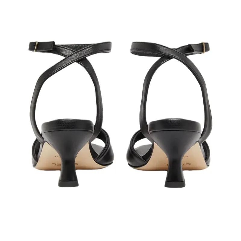 Carel Arielle One Strap Sandals 4cm Women's Black-4
