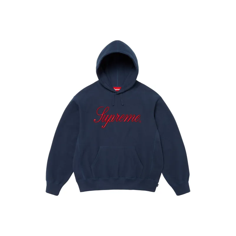 Supreme Raised Script Hooded Sweatshirt-0