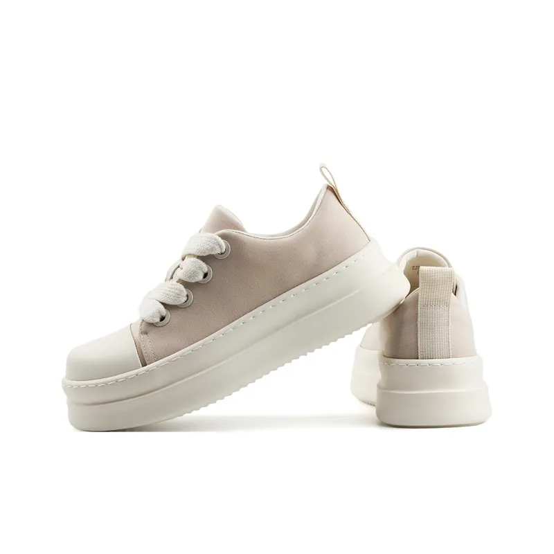Daying Breathable Lightweight Height Increasing Low Top Canvas Shoes Men's-3