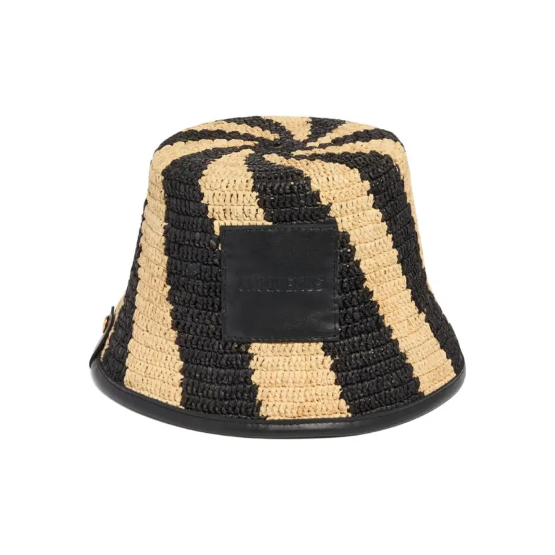 Jacquemus Soli Striped Bucket Hat-0