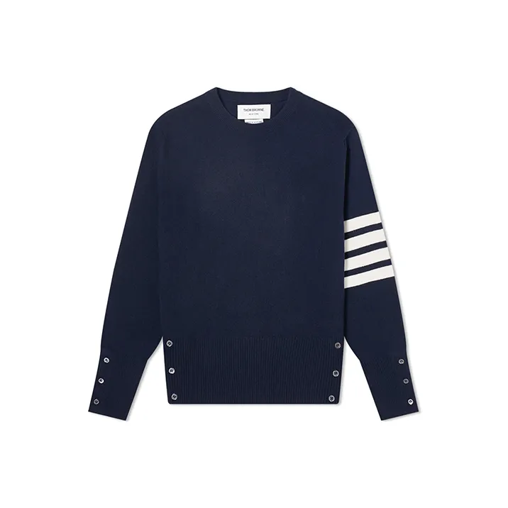 THOM BROWNE 4 Bar Crewneck Jumper-0
