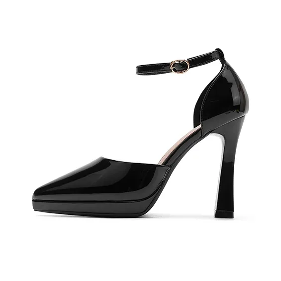 Zubumei Chunky Heel High Heels 10CM Women's-0