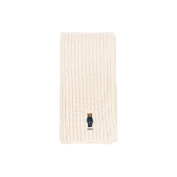 Polo Ralph Lauren Wool, Nylon, Merino Wool Knit Scarves Men's Beige