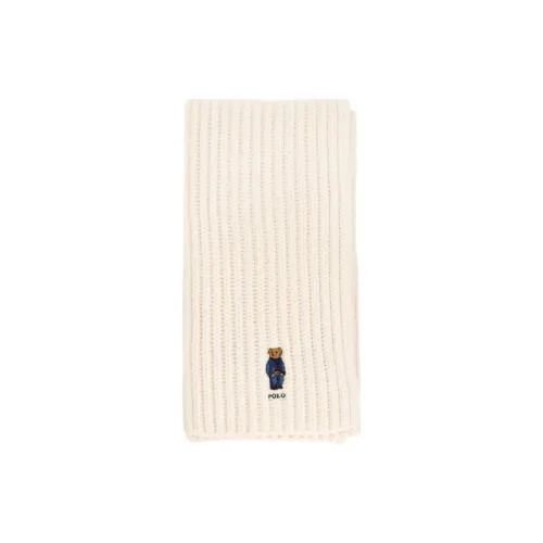 Polo Ralph Lauren Wool, Nylon, Merino Wool Knit Scarves Men's Beige
