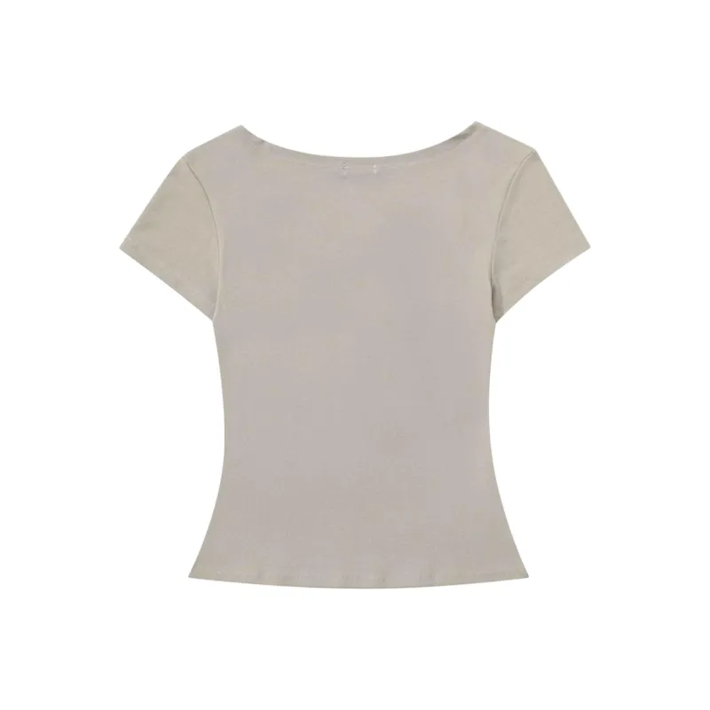 LESS BEARS Set in Sleeve T Shirt Unisex-4